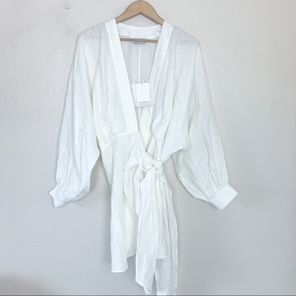NWT Pieces of White Peony Dress - Picture 3 of 7